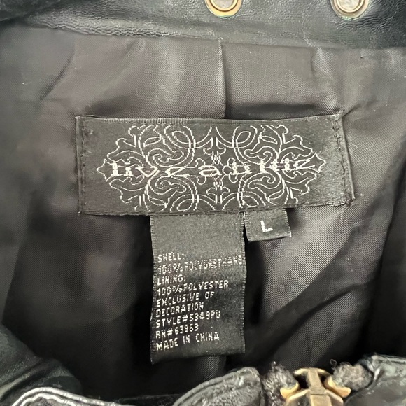 Live a Little Faux Leather Eyelet Jacket - Picture 7 of 7